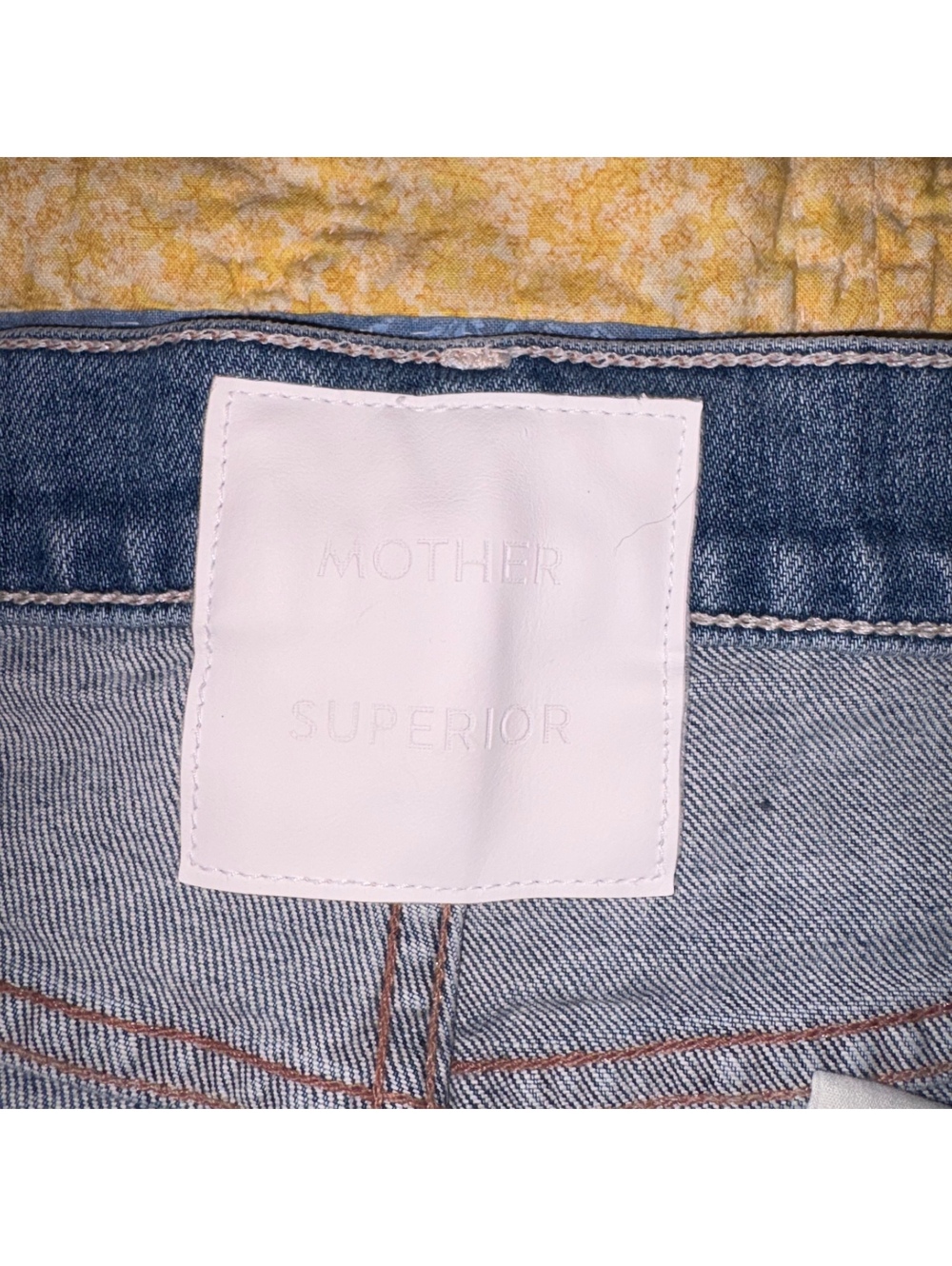 Mother Superior $278 Woman’s 28 The Scrapper Cuff Ankle Frey Denim Jeans - Picture 5 of 9